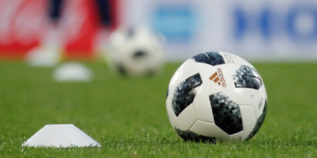 Soccer Football - Russia training - International Friendly - Petrovsky Stadium, St. Petersburg, Russia - November 13, 2017 - An official ball of FIFA World Cup 2018, "Telstar 18", is pictured during Russia's training before friendly match against Spain. REUTERS/Maxim Shemetov