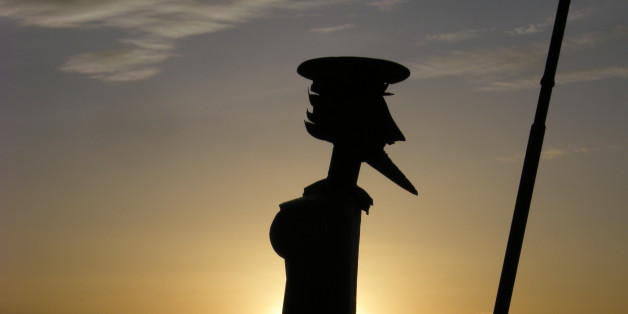 A statue of Don Quixote of La Mancha, in the state of Albacete, Spain