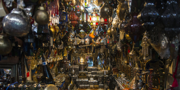 Souvenirs sold on the Souk El Had market in Agadir, Morocco, on April 30, 2016.
Souk El Had Its 3rd biggest market in the world and its one of the market to every one, you can see locals buying the day shop and the tourist get some gift.
(Photo by Gon��alo Silva/NurPhoto via Getty Images)
