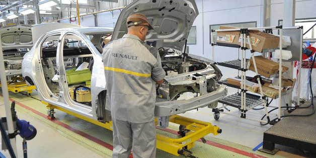 ORAN, ALGERIA - NOVEMBER 10 : The general view of the new Renault factory in Oran, Algeria is seen on November 10, 2014. (Photo by Bechir Ramzy/Anadolu Agency/Getty Images)