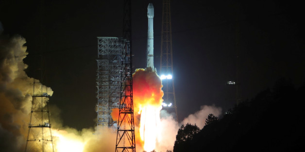 A Long March 3B rocket carrying Alcomsat-1, Algeria's first telecommunications satellite, takes off at the Xichang Satellite Launch Center in Sichuan province, China December 11, 2017. Wang Yulei/ CNS via REUTERS ATTENTION EDITORS - THIS IMAGE WAS PROVIDED BY A THIRD PARTY. CHINAÂ OUT.