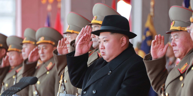 North Korean leader Kim Jong Un attends a grand military parade celebrating the 70th founding anniversary of the Korean People's Army at the Kim Il Sung Square in Pyongyang, in this photo released by North Korea's Korean Central News Agency (KCNA) February 9 2018. KCNA/via REUTERS ATTENTION EDITORS - THIS PICTURE WAS PROVIDED BY A THIRD PARTY. REUTERS IS UNABLE TO INDEPENDENTLY VERIFY THE AUTHENTICITY, CONTENT, LOCATION OR DATE OF THIS IMAGE. NO THIRD PARTY SALES. NOT FOR USE BY REUTERS THIRD P