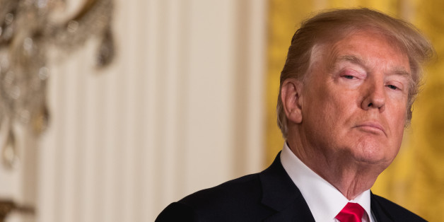 U.S. President Donald Trump listens to Prime Minister Malcolm Turnbull of Australia, during their joint press conference, in the East Room of the White House, on Friday, February 23, 2018. (Photo by Cheriss May/NurPhoto via Getty Images)