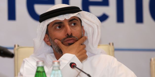 United Arab Emirates' Energy Minister Suhail Mohamed al-Mazrouei holds a press conference during the 7th Meeting of the Joint Ministerial Monitoring Committee in Muscat on January 21, 2018.Saudi Arabia's Energy Minister Khaled al-Faleh called for extending cooperation between OPEC and non-OPEC oil producers beyond 2018 after a deal to shore up crude prices. / AFP PHOTO / MOHAMMED MAHJOUB (Photo credit should read MOHAMMED MAHJOUB/AFP/Getty Images)