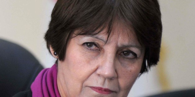 A picture taken on February 8, 2015 shows Algerian Education Minister Nouria Benghebrit in Algiers. Benghebrit has proposed that for the first two years of primary school, teachers be allowed to give lessons in dialect to help children master the standard language. AFP PHOTO / STR (Photo credit should read STR/AFP/Getty Images)