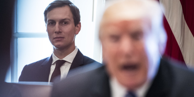 WASHINGTON, DC - NOVEMBER 20: White House senior adviser Jared Kushner listens as President Donald Trump announces that the United States will designate North Korea a state sponsor of terrorism during a cabinet meeting in the Cabinet Room at the White House in Washington, DC on Monday, Nov. 20, 2017. (Photo by Jabin Botsford/The Washington Post via Getty Images)