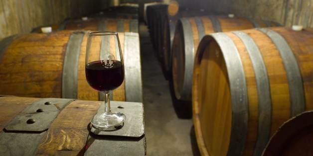 The wine-making Cellar of Bir Drassen in the Cap Bon (Tunisia) during the wine making of the wine. (Photo by Nicolas Fauqu��/Corbis via Getty Images)