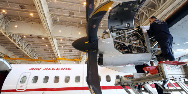 Algeria: hangar of the airline 'Air Algerie' at Houari Boumediene Airport (2016/04/24). (Photo by: Andia/UIG via Getty Images)