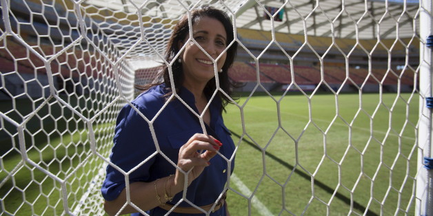 Nawal El Moutawakel, présidente de la commission de coordination des Jeux olympiques de Rio 2016, lors d'une visite à l'Arena da Amazonas Stadium, Manaus, Brésil, 7 août 2015.