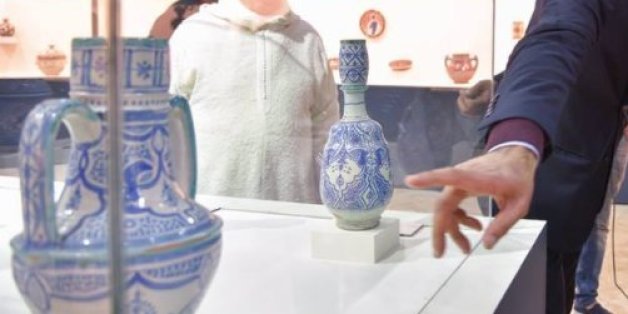 Des poteries du Musée national de la céramique de Safi, Maroc, mars 2018.