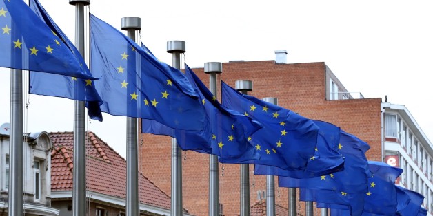 BRUSSELS, BELGIUM - (ARCHIVE) : A file photo dated on January 15, 2018 shows the European Union flags waving in Brussels, Belgium. (Photo by Dursun Aydemir/Anadolu Agency/Getty Images)