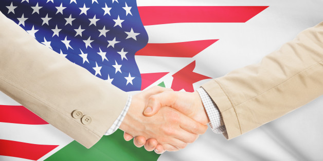 Businessmen shaking hands - United States and Algeria