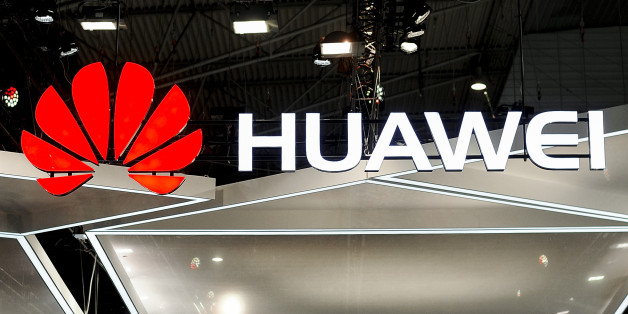 Huawei logo during the Mobile World Congress day 4, on March 1, 2018 in Barcelona, Spain. (Photo by Joan Cros/NurPhoto via Getty Images)