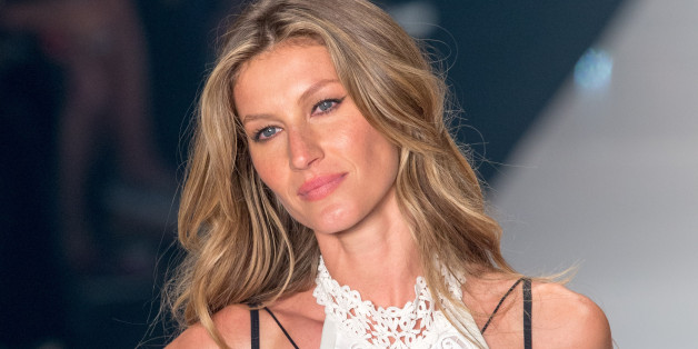 Le mannequin Gisele Bündchen dans un défilé à San Paolo en 2015.