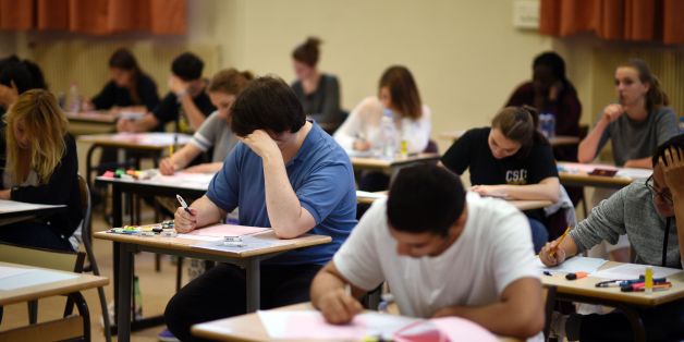 High school students take the philosophy exam, the first test session of the 2015 baccalaureate (high school graduation exam) on June 17, 2015 in Paris. Some 684,734 candidates registered for the exam to be held until June 24, 2015 in 4,200 examination centres. AFP PHOTO / MARTIN BUREAU / AFP PHOTO / MARTIN BUREAU (Photo credit should read MARTIN BUREAU/AFP/Getty Images)