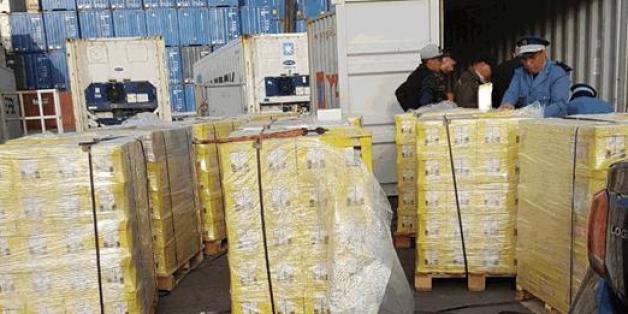À Casablanca, 240 kilos de résine de cannabis cachés dans des briques de jus d'orange