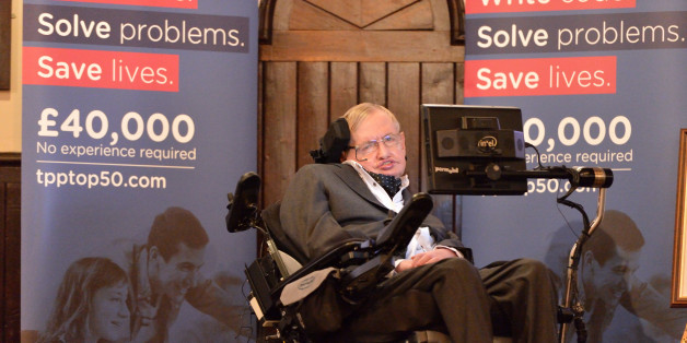 CAMBRIDGE, CAMBRIDGESHIRE - NOVEMBER 21: Stephen Hawking at The Cambridge Union on November 21, 2017 in Cambridge, Cambridgeshire. (Photo by Alisa Molotova/Getty Images)