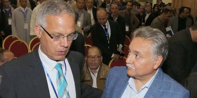 De gauche à droite, Hassan Benakabli, coordinateur national du courant "Kadimoune", et Nabil Benabdellah, secrétaire général du PPS.