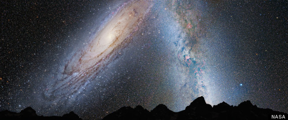 Milky Way Andromeda