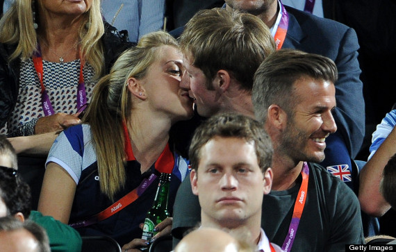 Team GB Cyclists Laura Trott and Jason Kenny's Kiss At Beach Volleyball ...