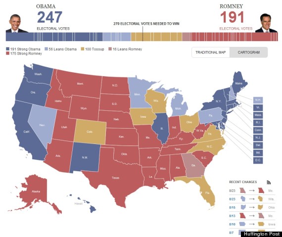 sondages obama romney