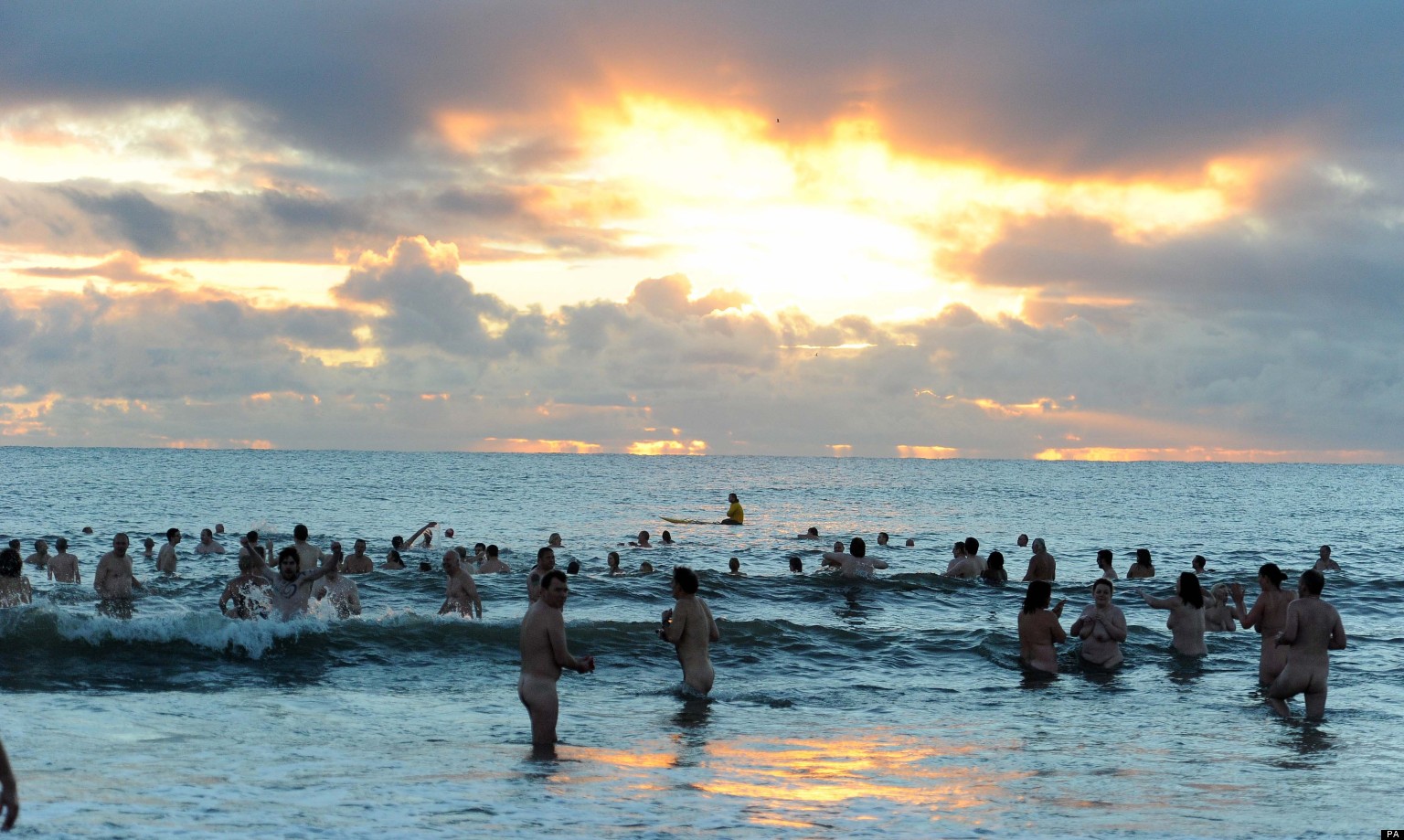 Hundreds Show (All) For World Skinny Dipping Record ...