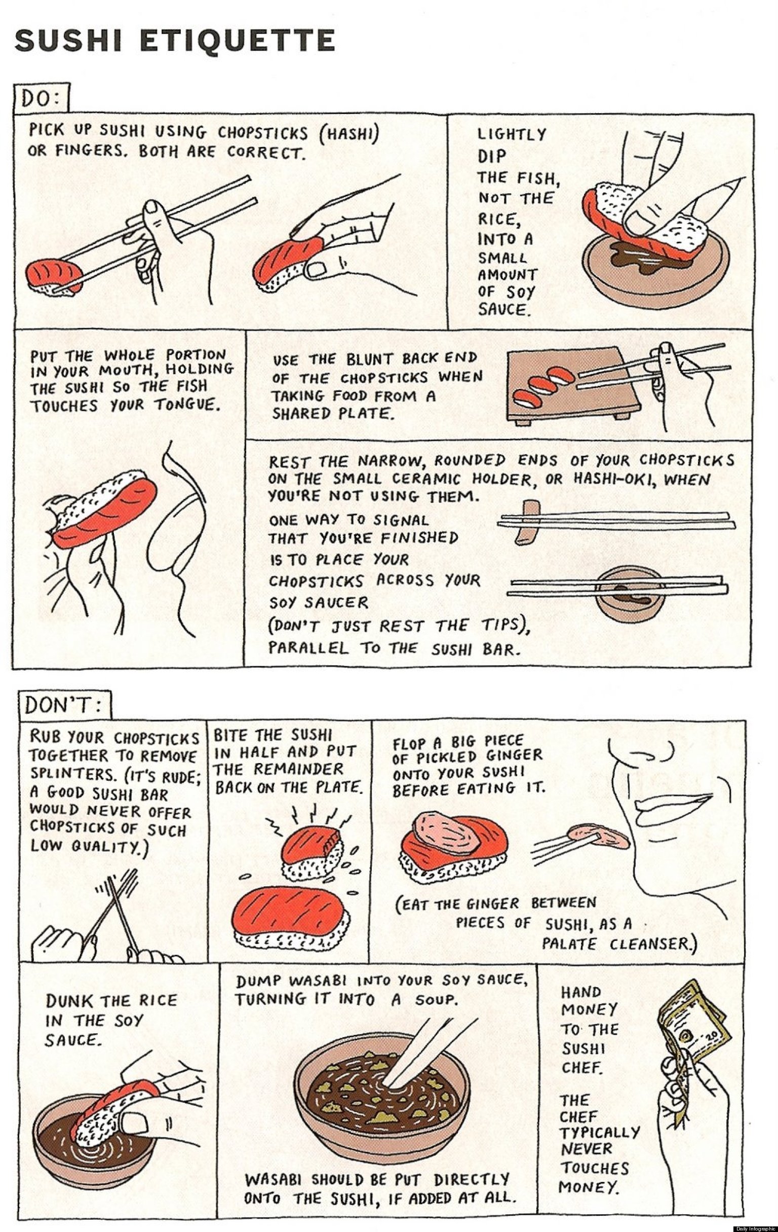 How To Eat Sushi (INFOGRAPHIC) HuffPost