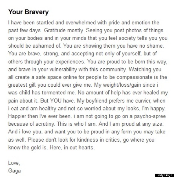 gaga statement