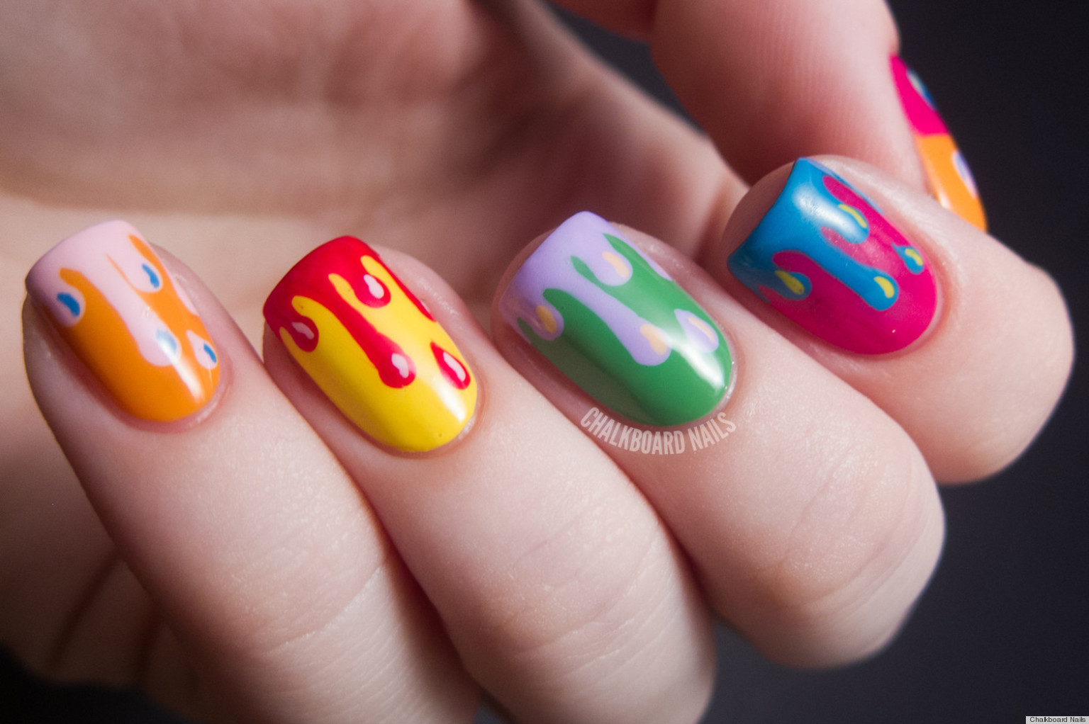 DIY Nail Ideas: Paint Drip Nail Art And More Of Our Manicures From This