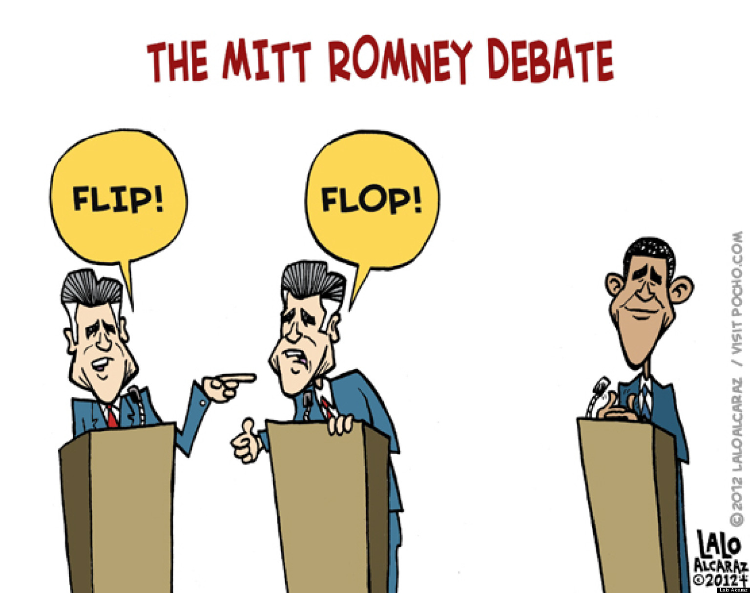 Debate Cartoon - The 2012 presidential debate cartoon. - serunya