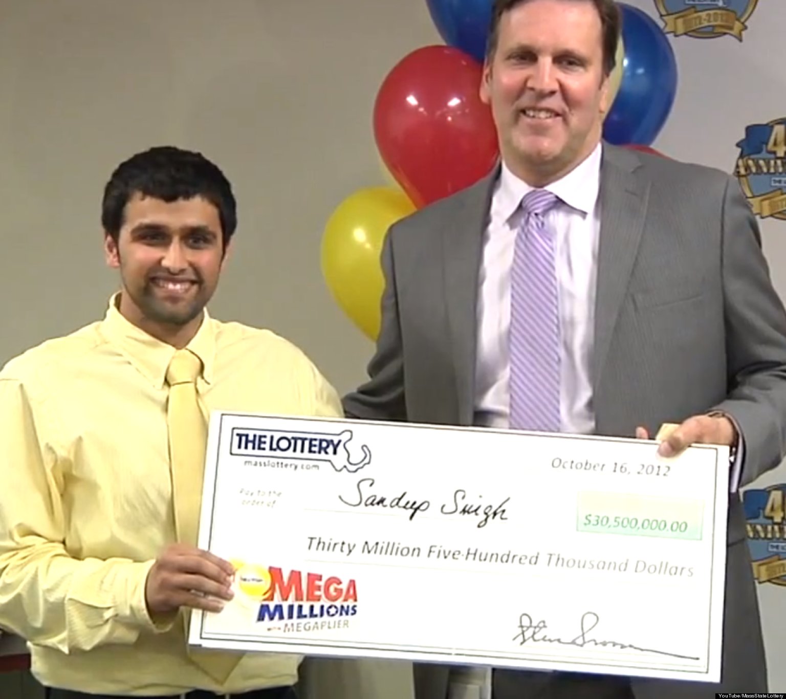 Sandeep Singh, Massachusetts Man, Wins $30.5 Million Mega Millions