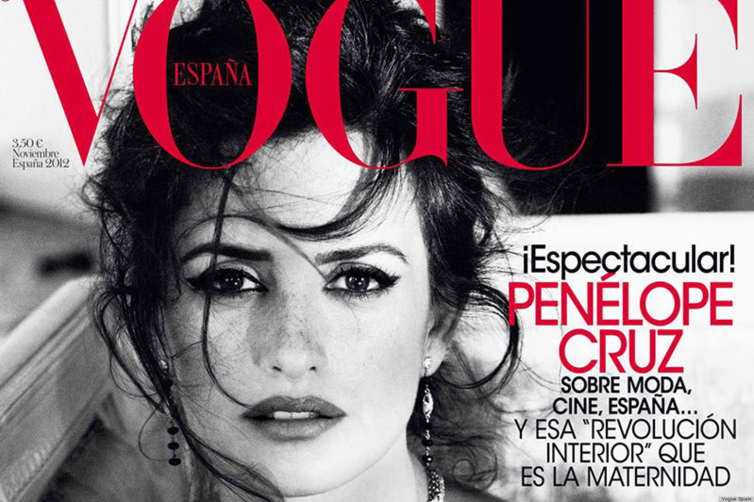 Penélope Cruz Muy Sofisticada En Portada De Vogue España Foto Huffpost