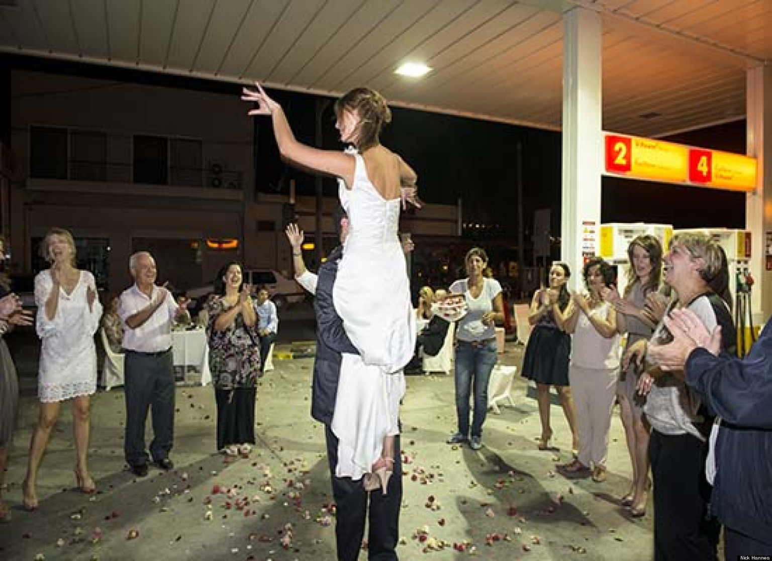 Unusual Wedding Venues: Greek Couple Holds Reception At Gas Station  HuffPost