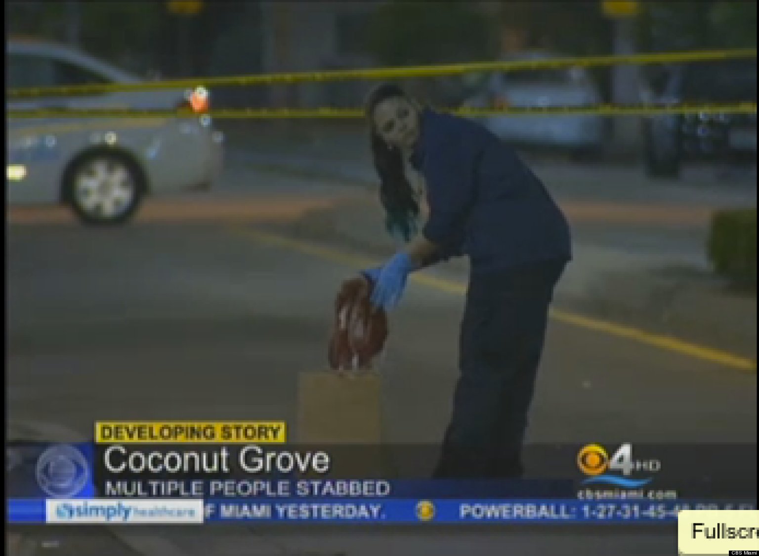 four stabbed leaving cocowalk halloween party suspect in custody video huffpost