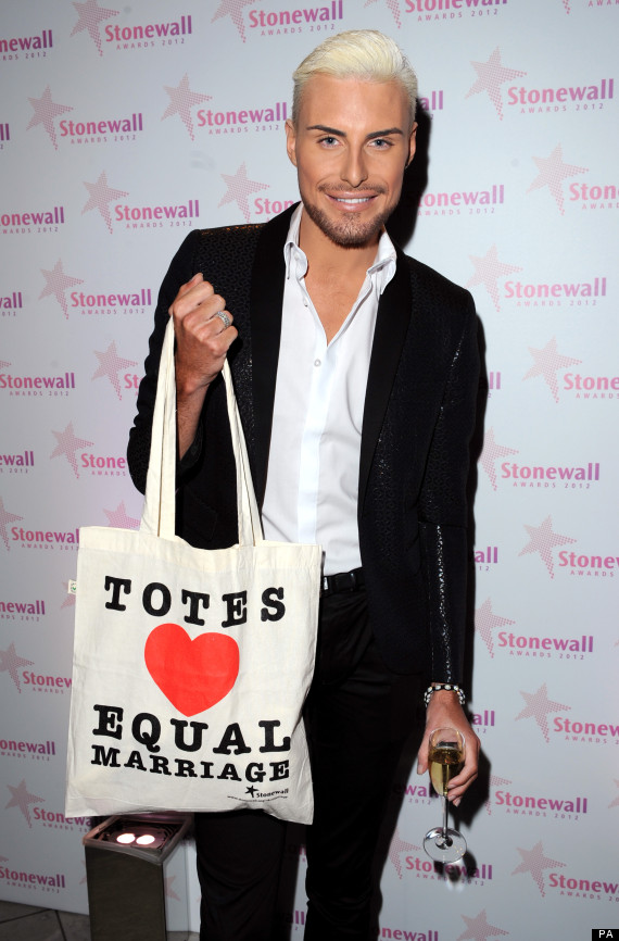 X Factors Rylan Clark Shows His Support For Gay Rights At Stonewall Awards Pics