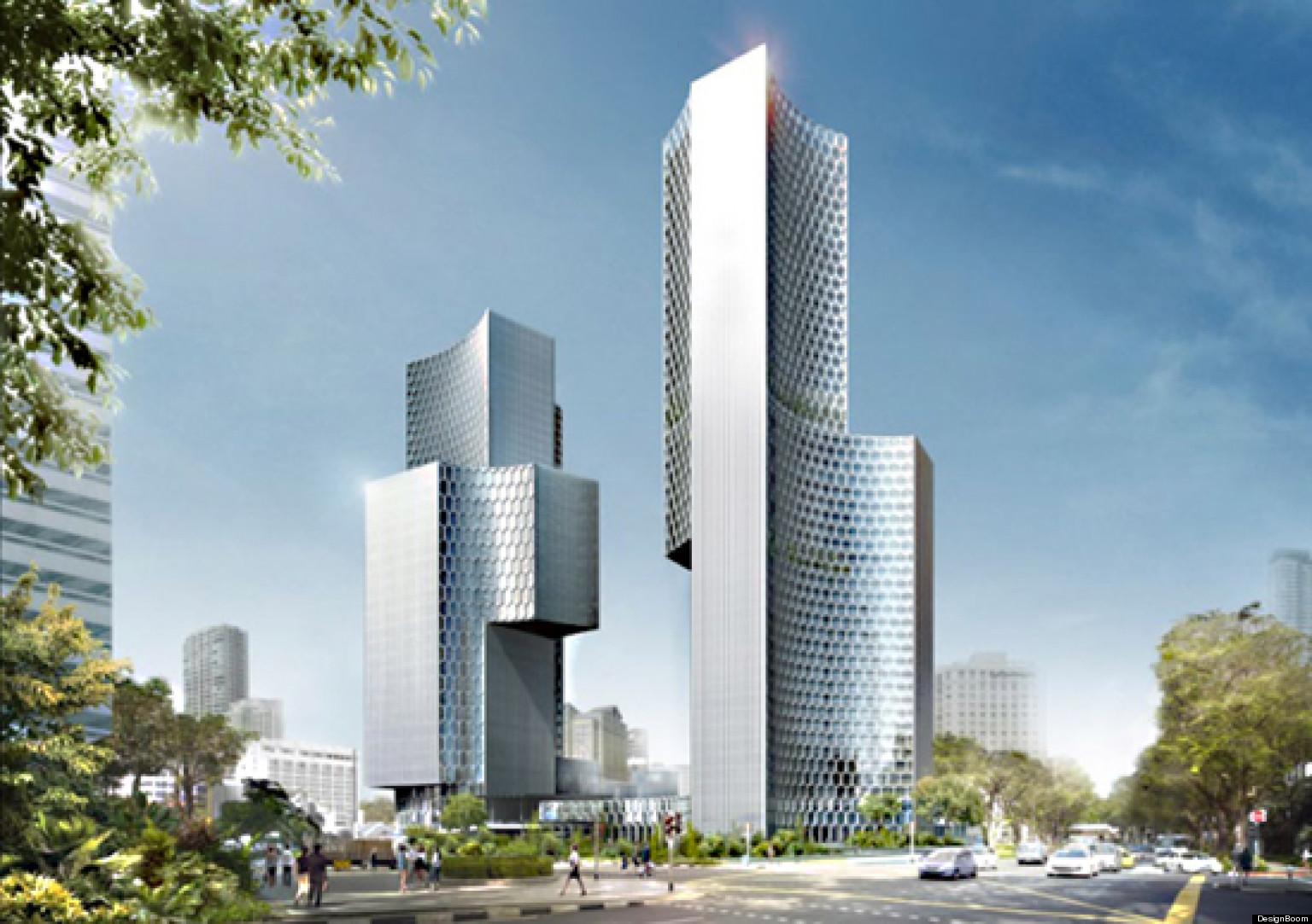 Ole Scheeren Unveils Plans for the Twin Towers Duo in Singapore HuffPost
