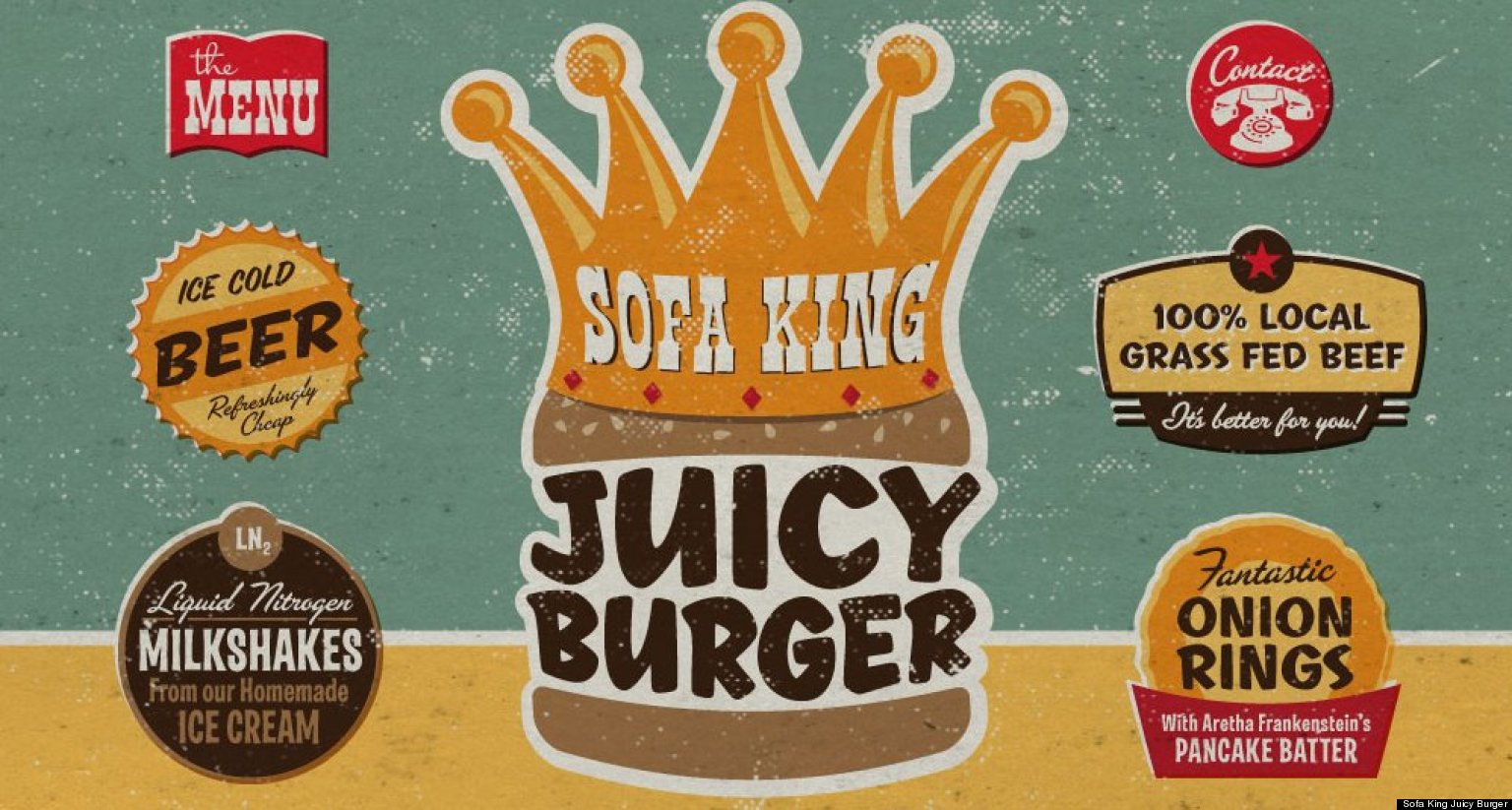 Sofa King Juicy Burger Restaurant In Chattanooga Tenn Has