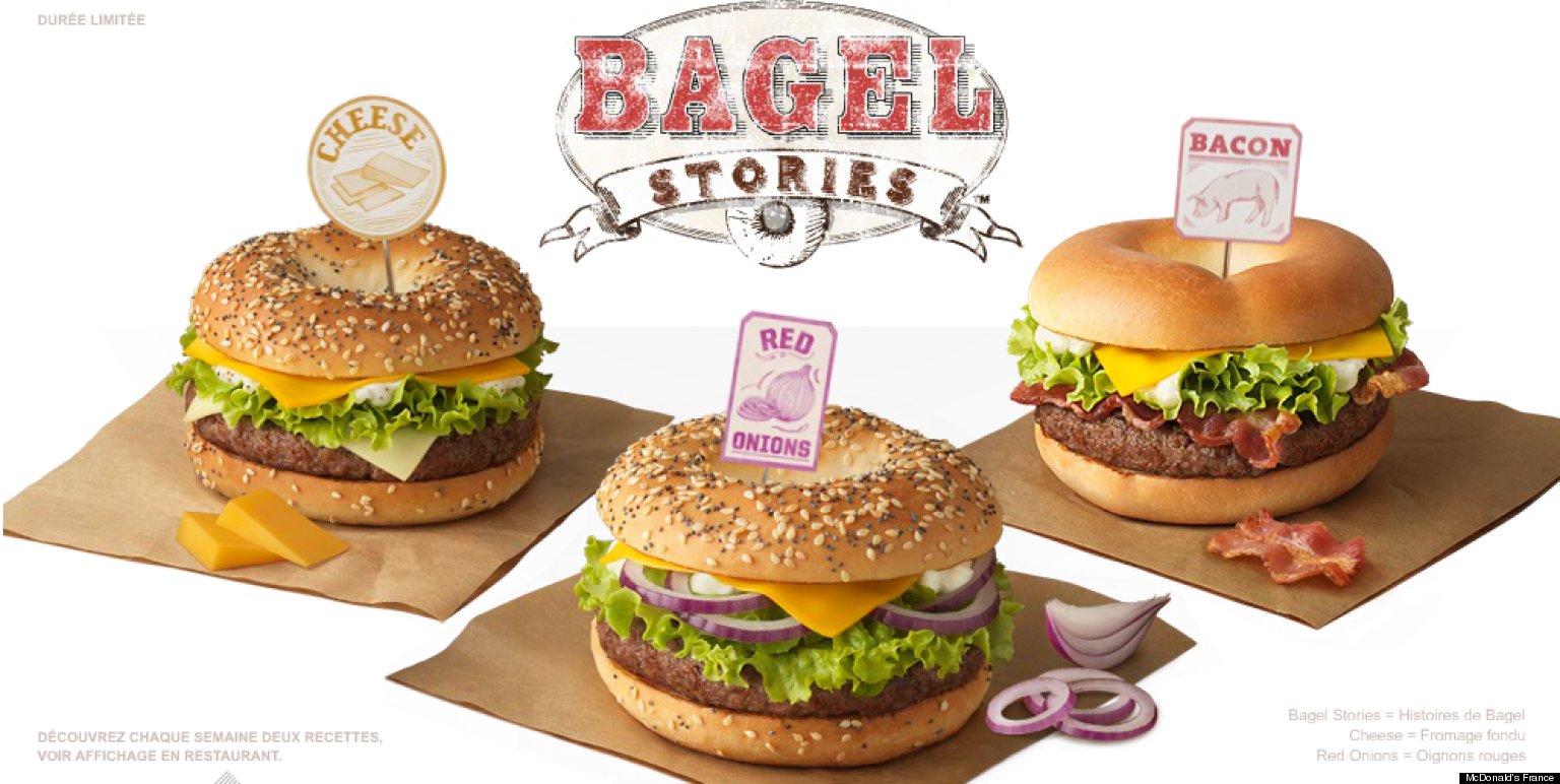 McDonald's Bagel Burgers Combine Two American Classics In France HuffPost