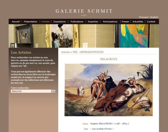 Au Louvre,  Synthèse de l'œuvre immense d'Eugène Delacroix Original