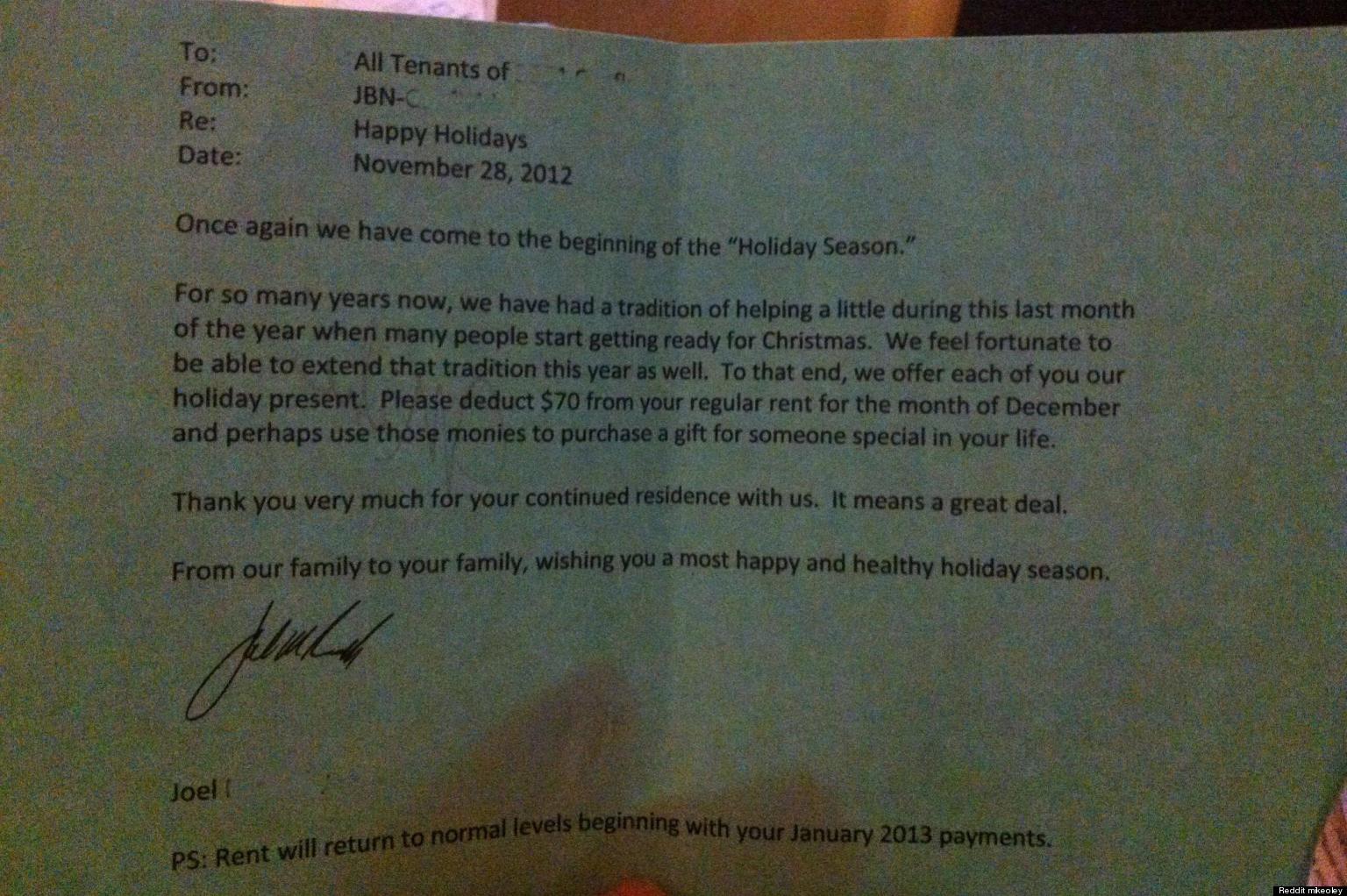Los Angeles Landlord's Christmas Generosity Goes Viral (PHOTO) | HuffPost