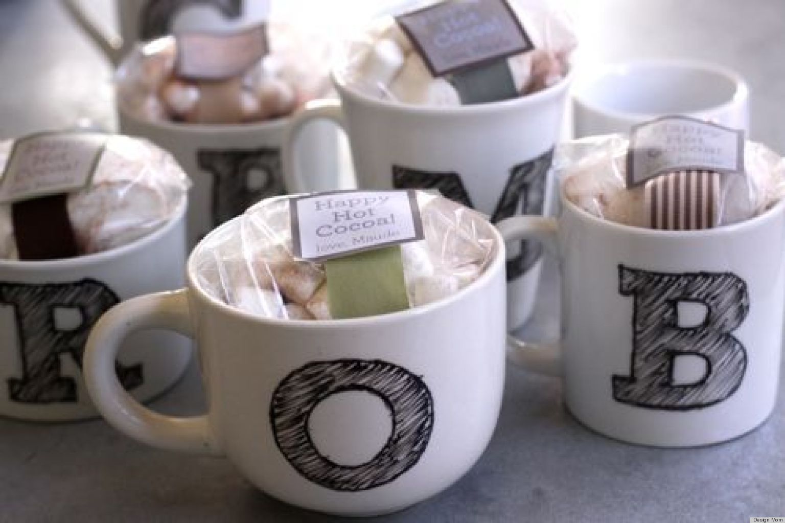 Homemade Gift Ideas: Monogrammed Mugs | HuffPost