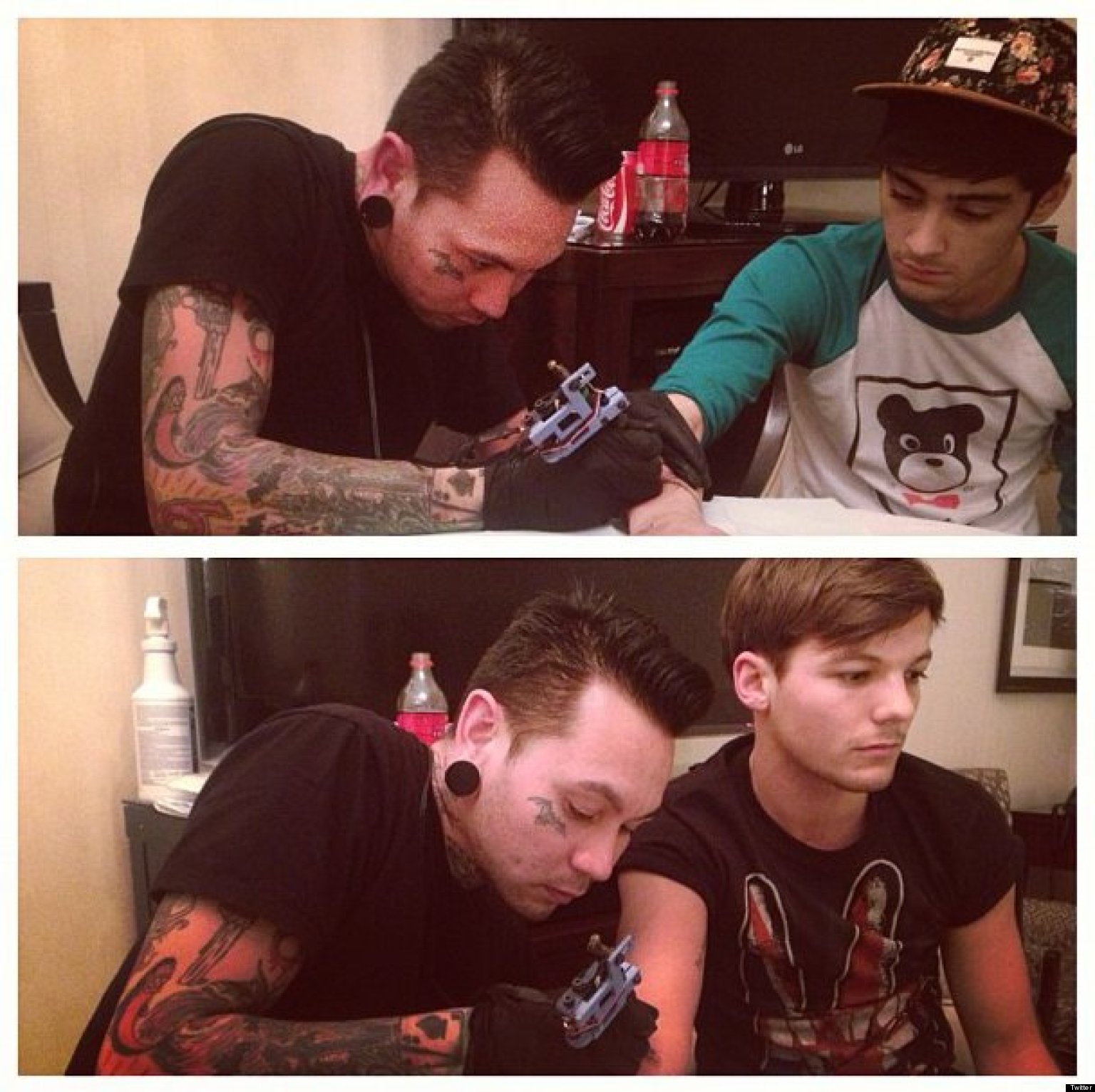 Louis Tomlinson Tattoo: One Direction&#39;s Zayn And Louis Get New Tattoos (PHOTOS) | HuffPost