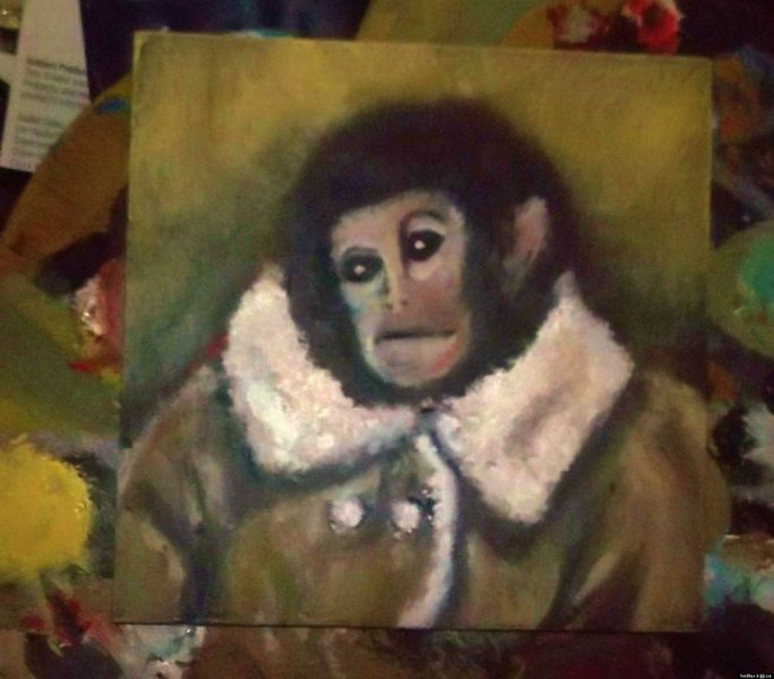 Ikeas Homonkulus: Ikea Monkey Painting Channels Botched Fresco Jesus