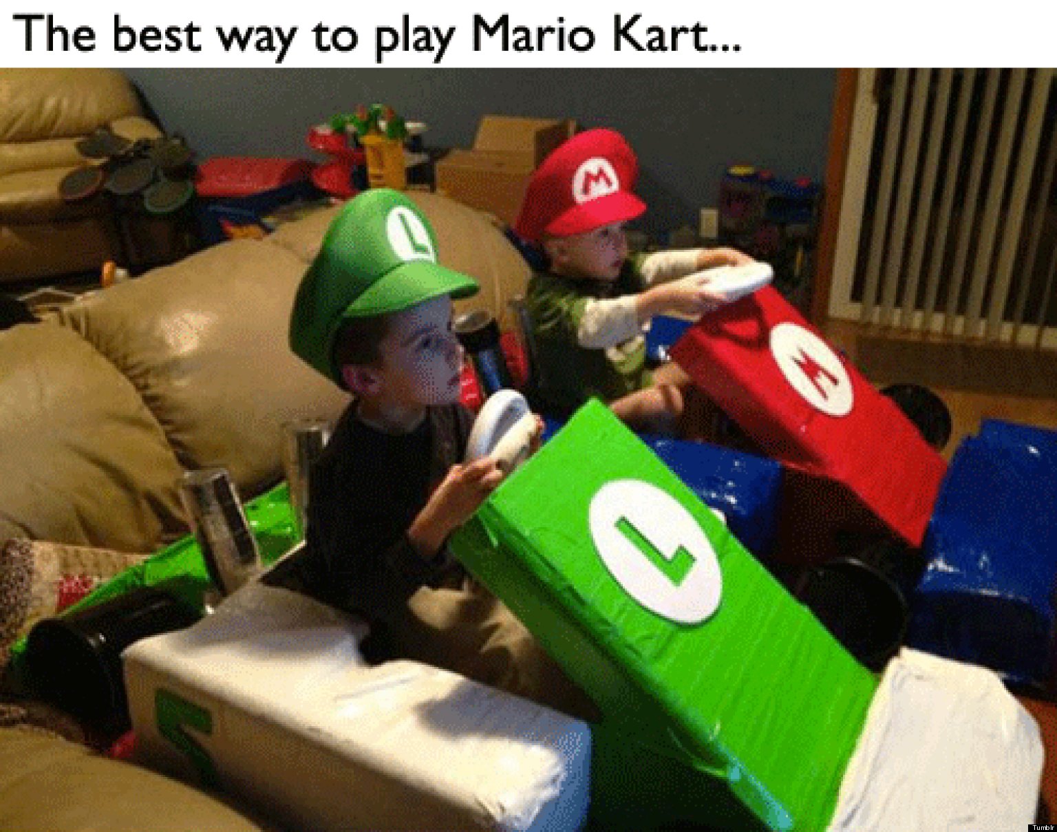 The Only Way To Play Mario Kart Kids Have Awesome Strategy (PICTURE
