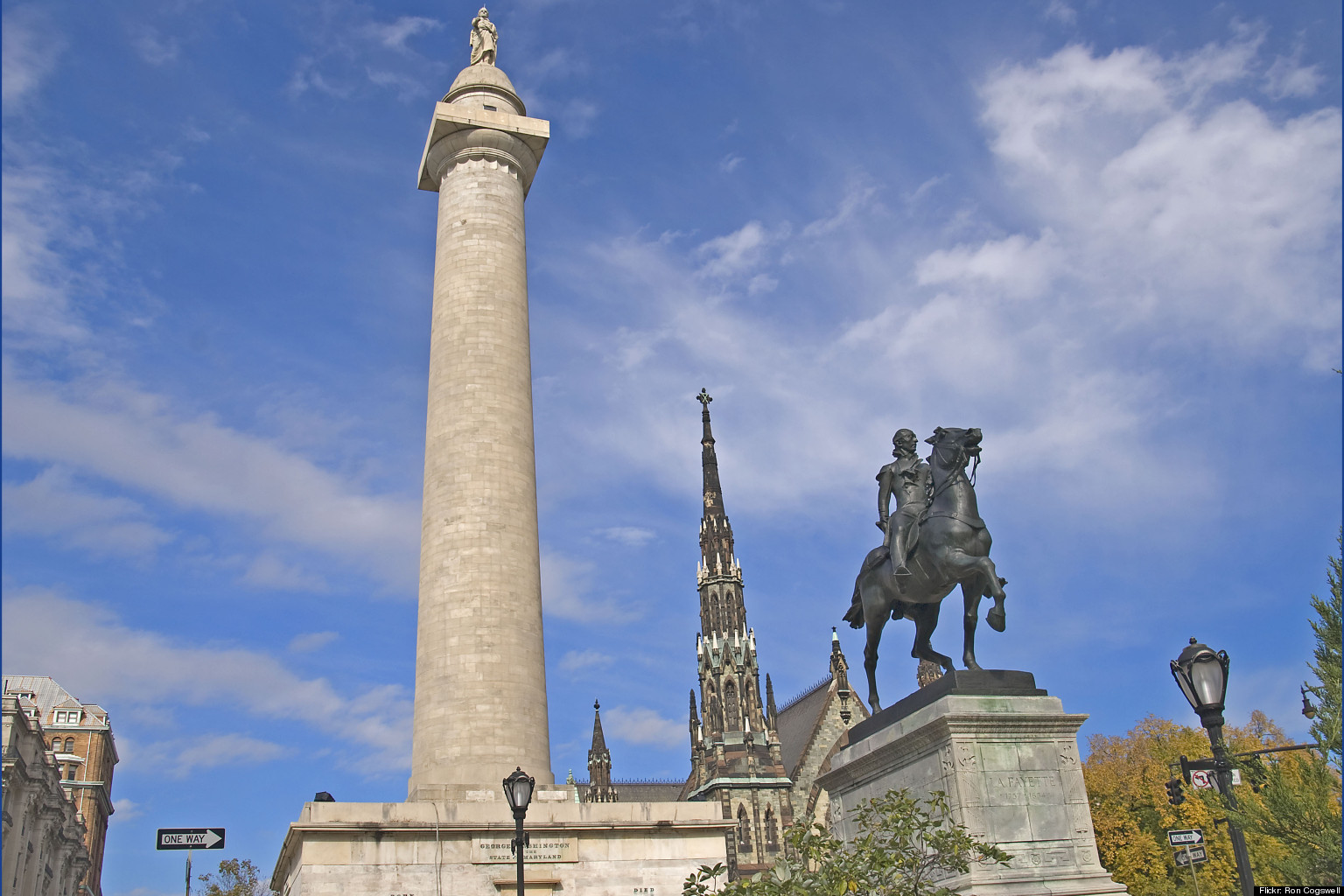Baltimore�s Washington Monument Damaged When Dozing Driver