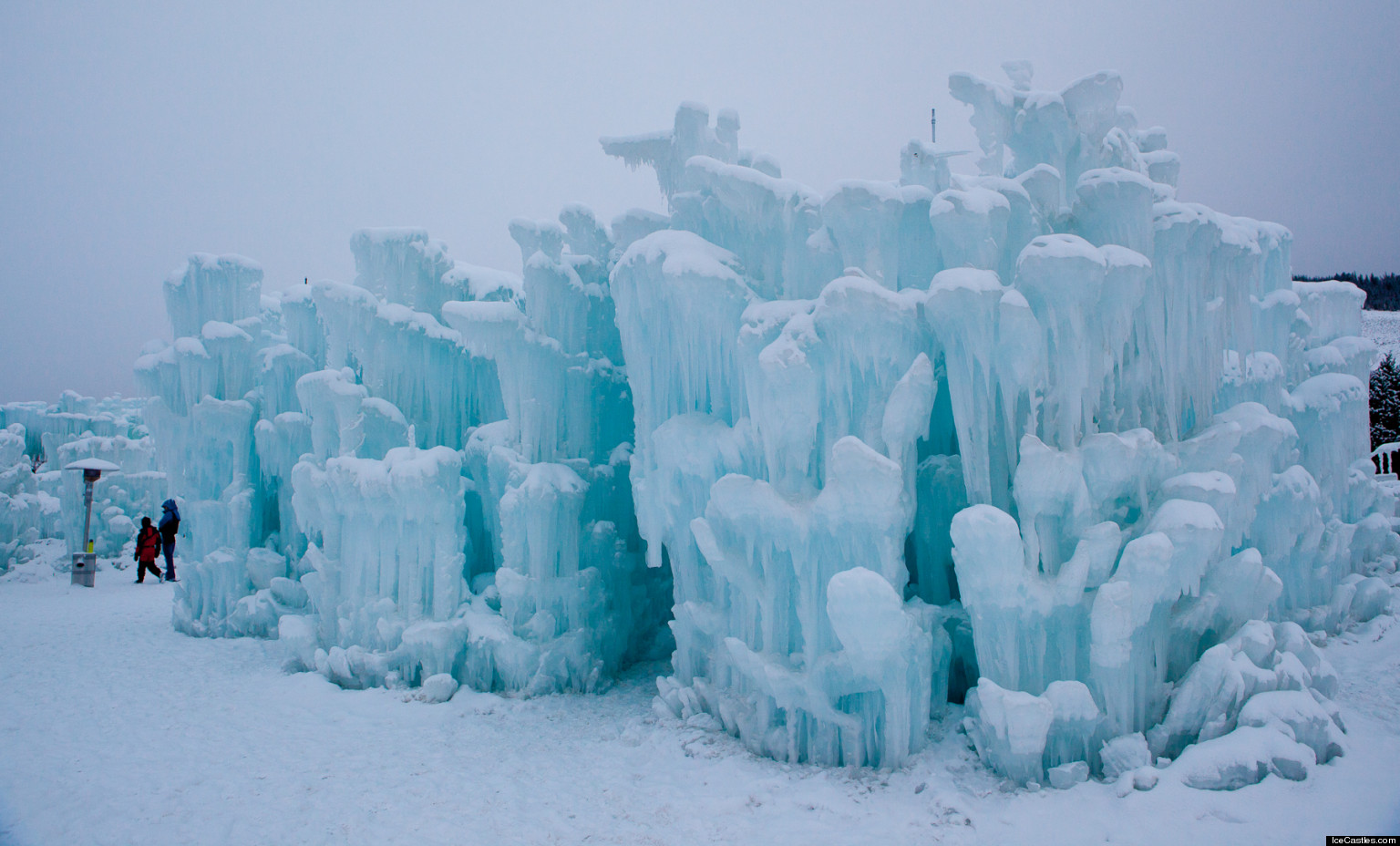 Ice Castle At Steamboat Springs Looks Like It's Out Of A Winter