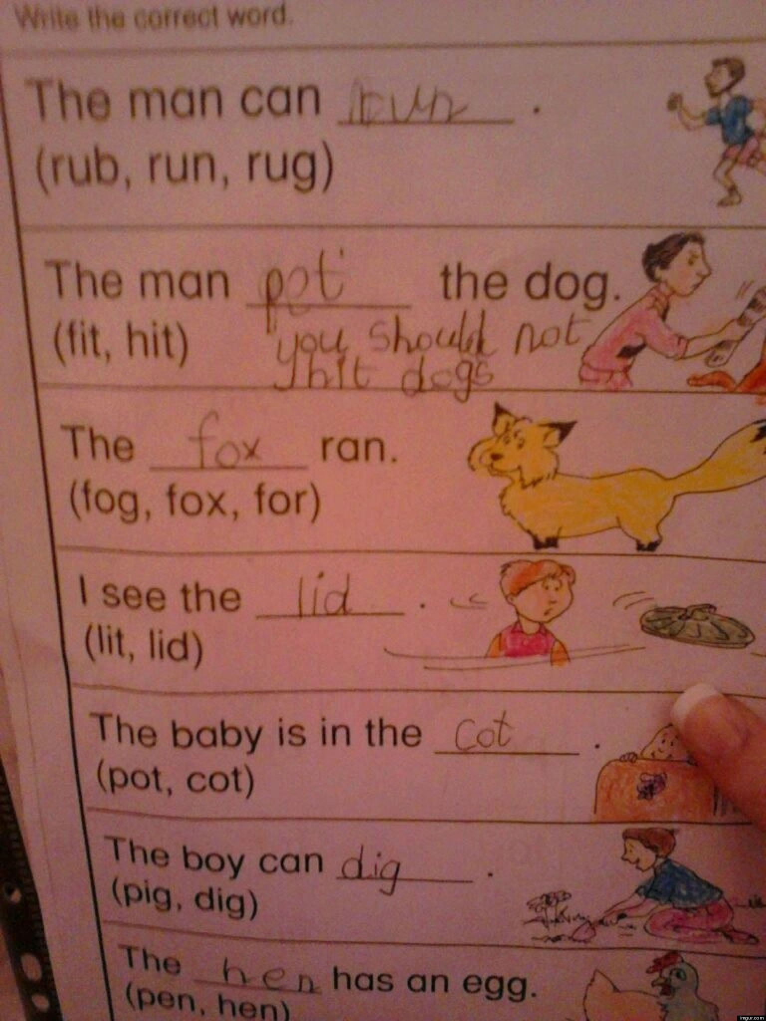 Cute Kid Note Of The Day: 'You Should Not Hit Dogs' | HuffPost