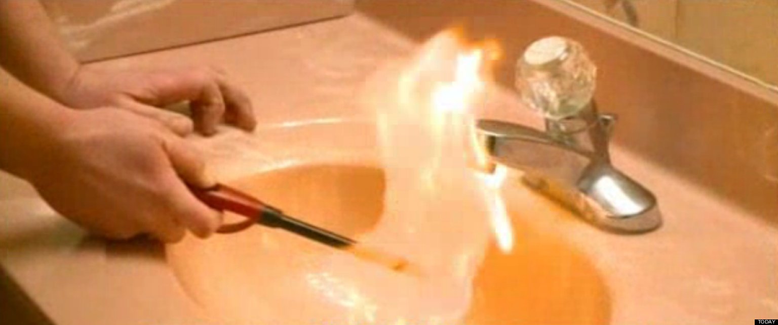 Tap Water Catches On Fire In Debby And Jason Kline's Ohio Home Due To