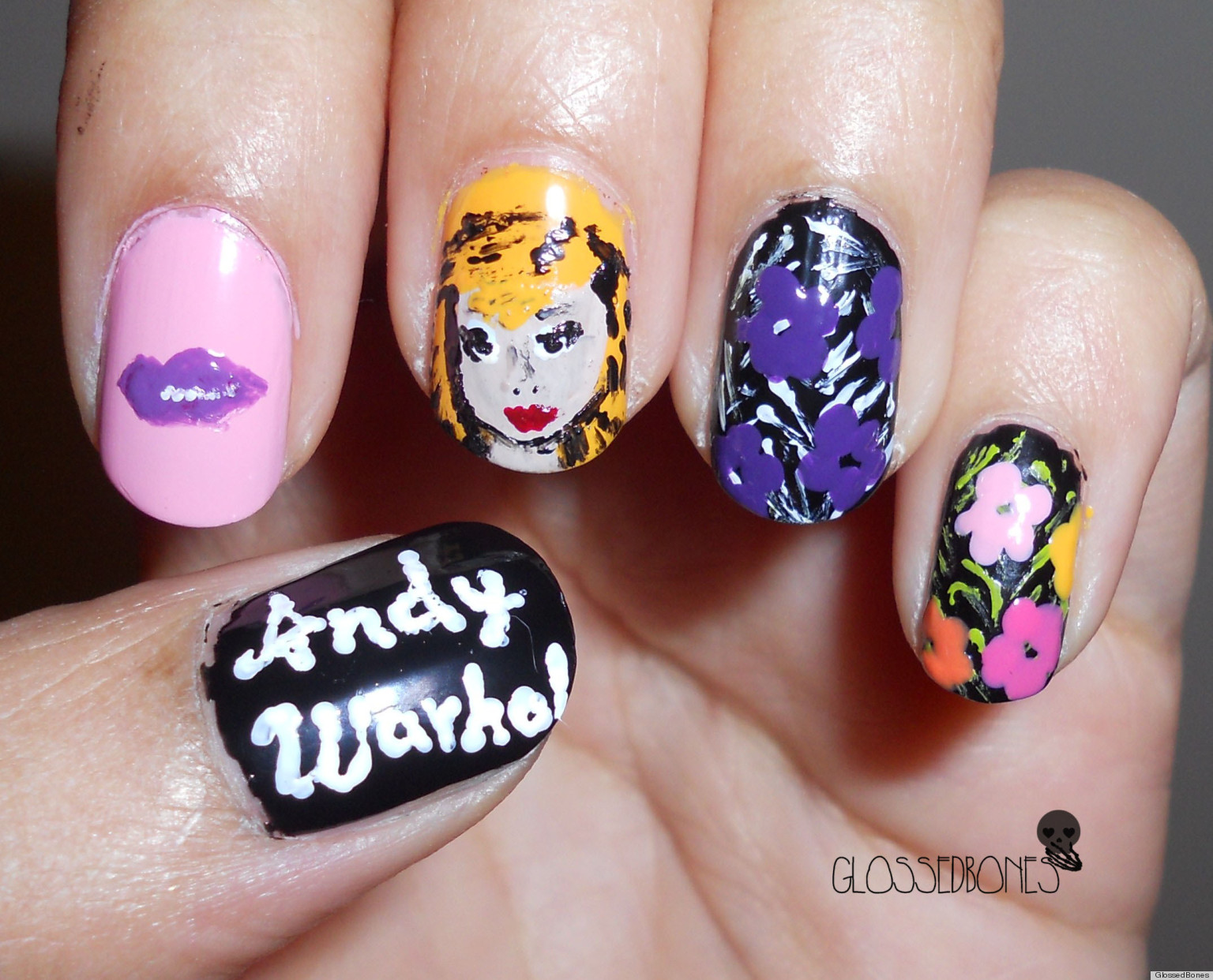 Diy Nail Art Andy Warhol And Nars Manicure Photo Huffpost