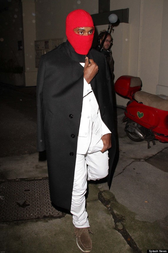 Kanye West Wears A Balaclava, Kim Kardashian Opts For Fur In A Chilly ...